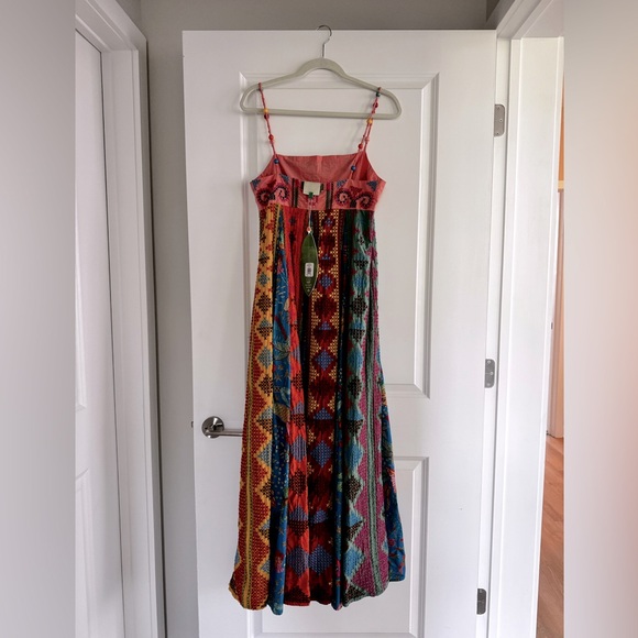 Farm Rio color block and beaded maxi dress - Picture 2 of 3